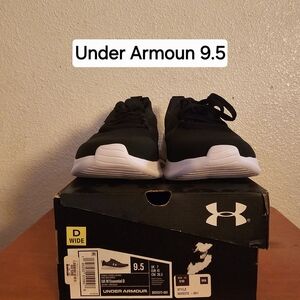 Under Armour Black and White Sneakers